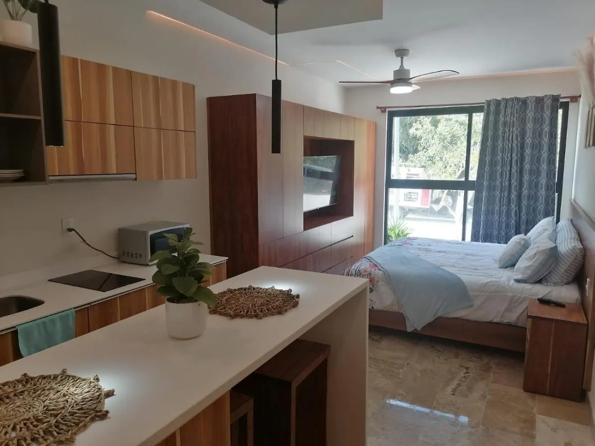 アパート Aldea Zama Tulum Modern Studio With Infinity Pool